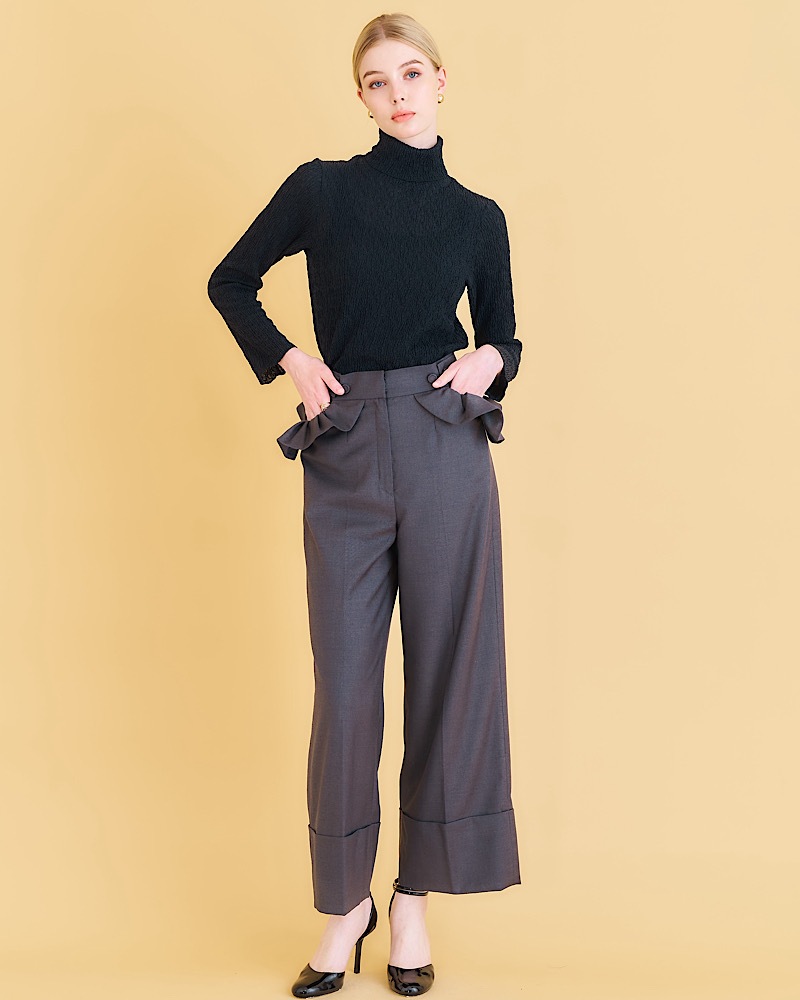 【残りわずか】フリルポケットパンツ