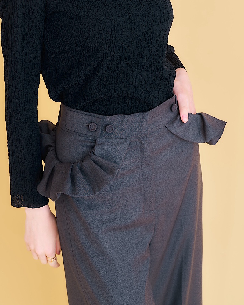 【残りわずか】フリルポケットパンツ