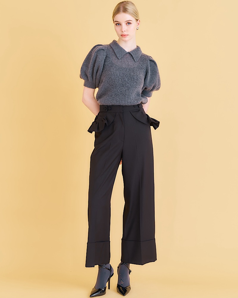 【残りわずか】フリルポケットパンツ