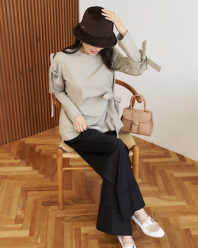 アシンメトリーリボントップス | Tops | MARONENONFEE マーロン