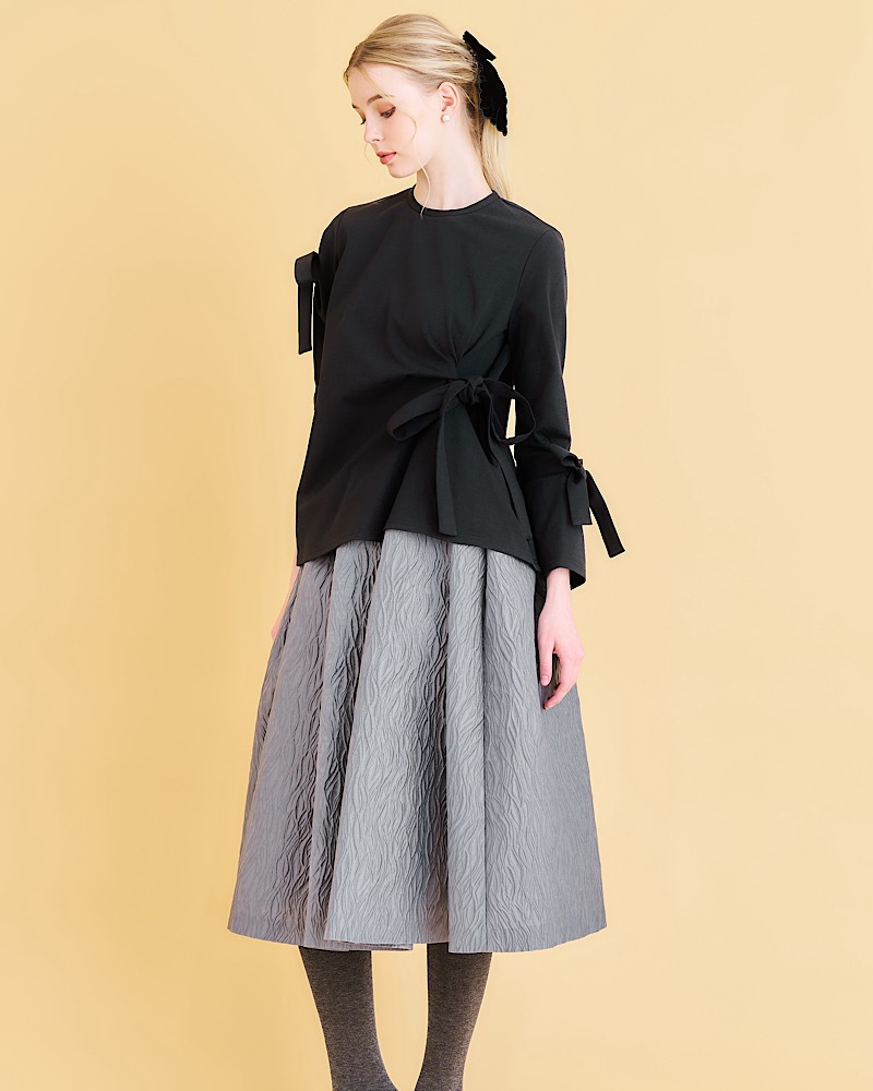 アシンメトリーリボントップス | Tops | MARONENONFEE マーロン