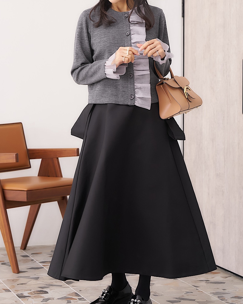 フリルニットカーディガン | Tops | MARONENONFEE マーロンエノンフィ