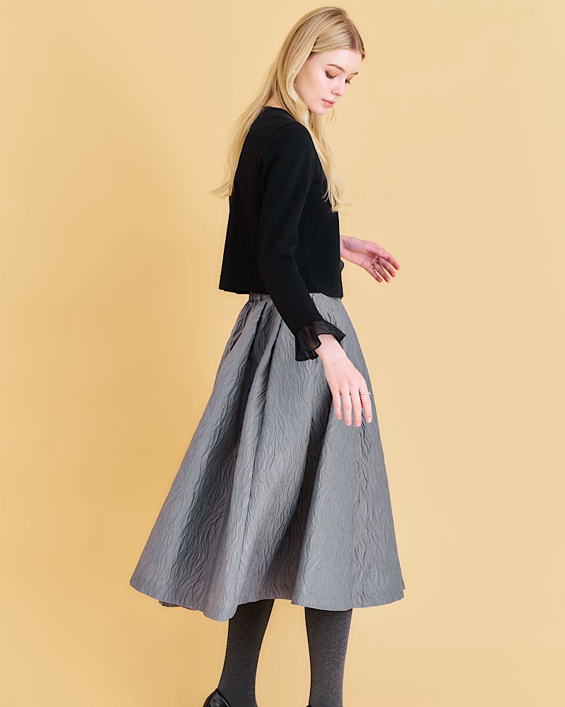 フリルニットカーディガン | Tops | MARONENONFEE マーロン