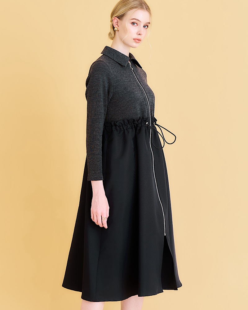 残り1点のみ】フレアジップワンピース | Dresses | MARONENONFEE