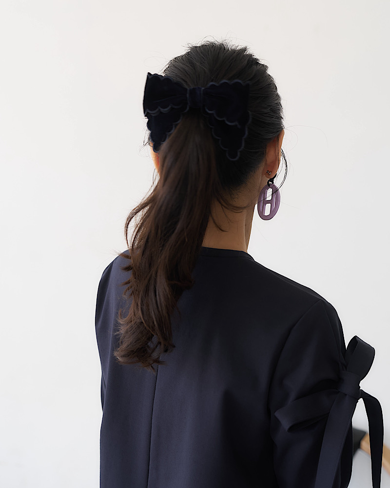 【残りわずか】スカラップベロアシュシュ