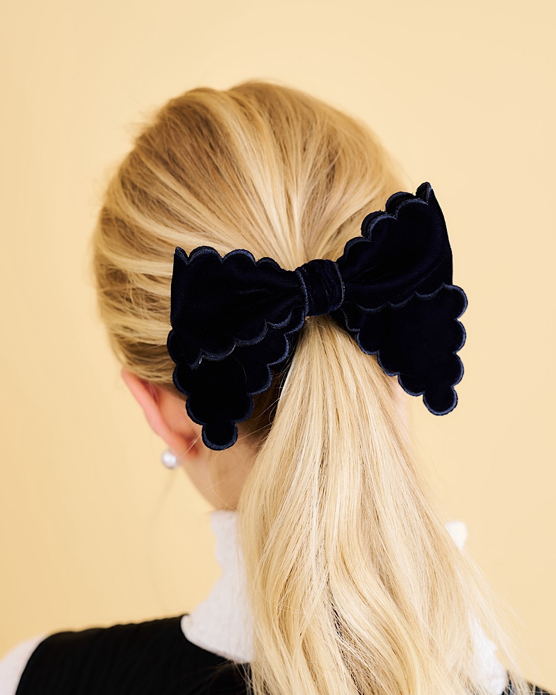 【残りわずか】スカラップベロアシュシュ