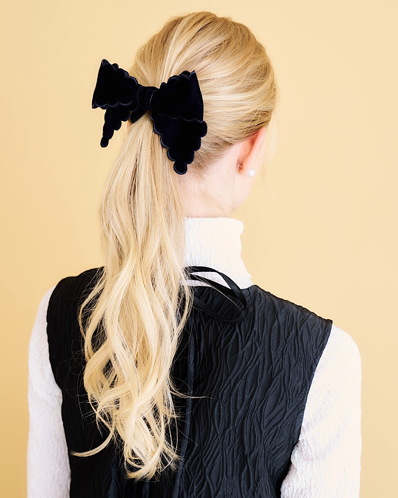 【残りわずか】スカラップベロアシュシュ