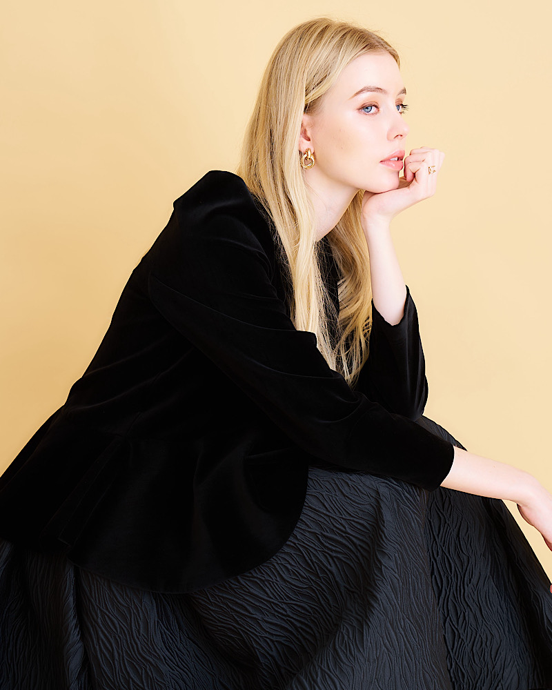 残りわずか】ベロアフレアトップス | Tops | MARONENONFEE マーロン