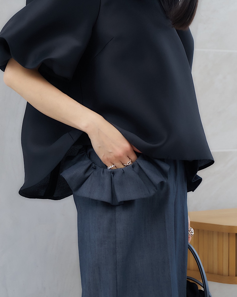 【残りわずか】フリルデニムパンツ