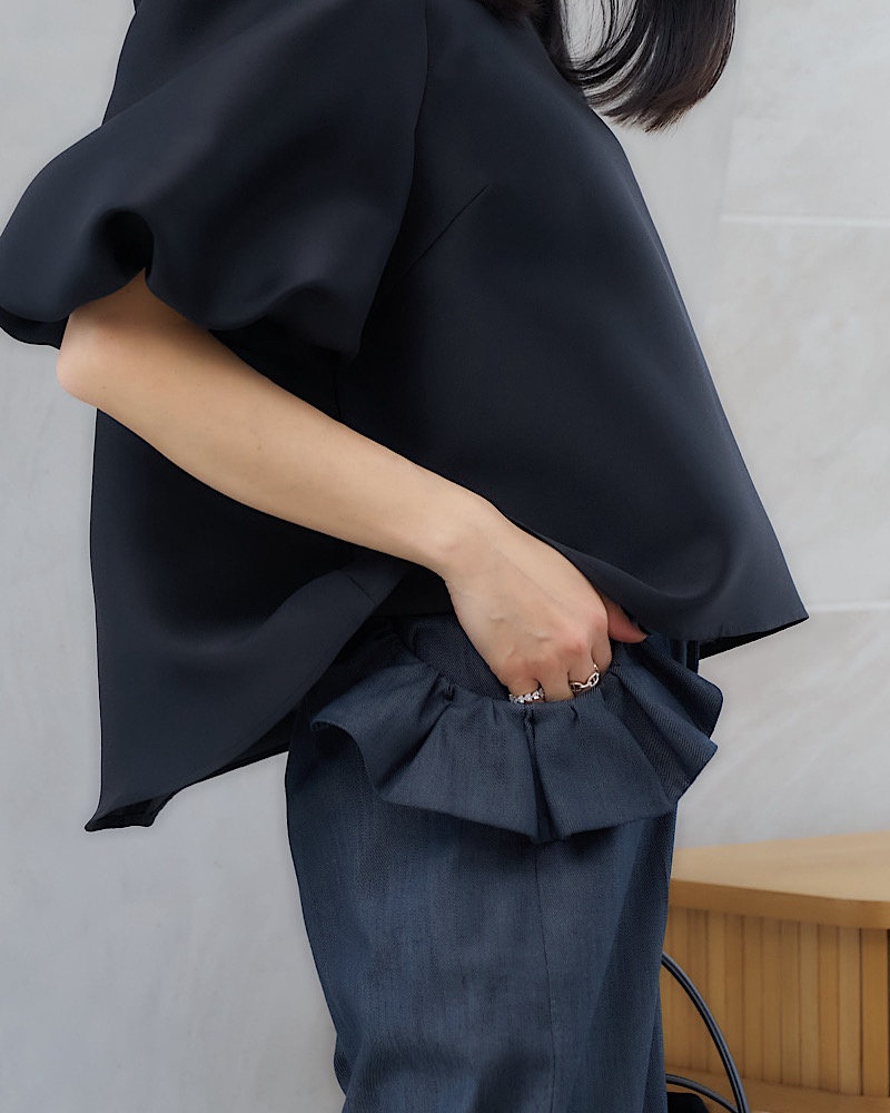 【残りわずか】フリルデニムパンツ