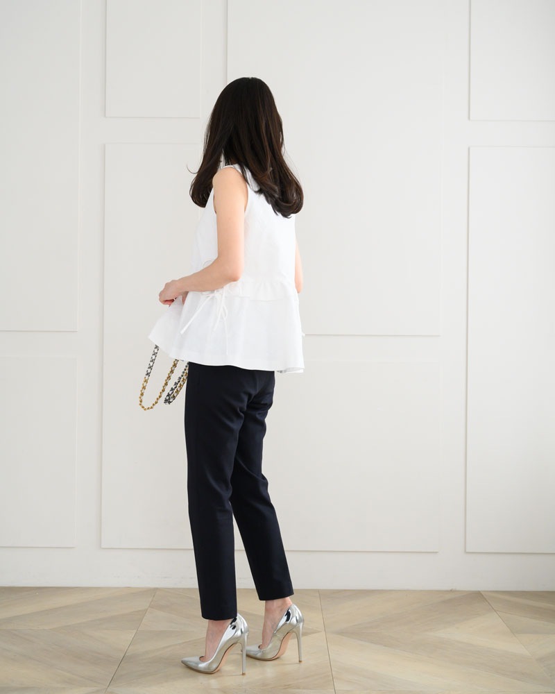 【summer sale 50%off】【残りわずか】ホワイトジャガードトップス