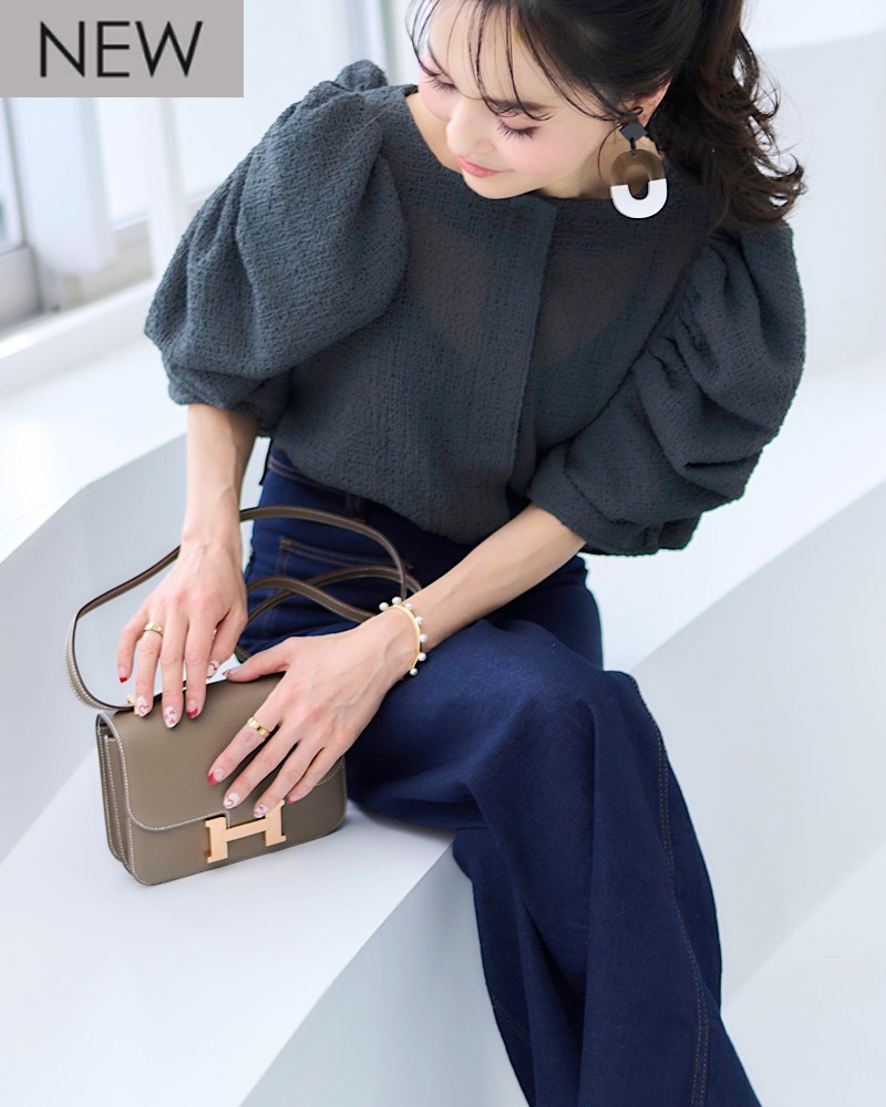 残りわずか】シアーボリュームショルダートップス | Tops  