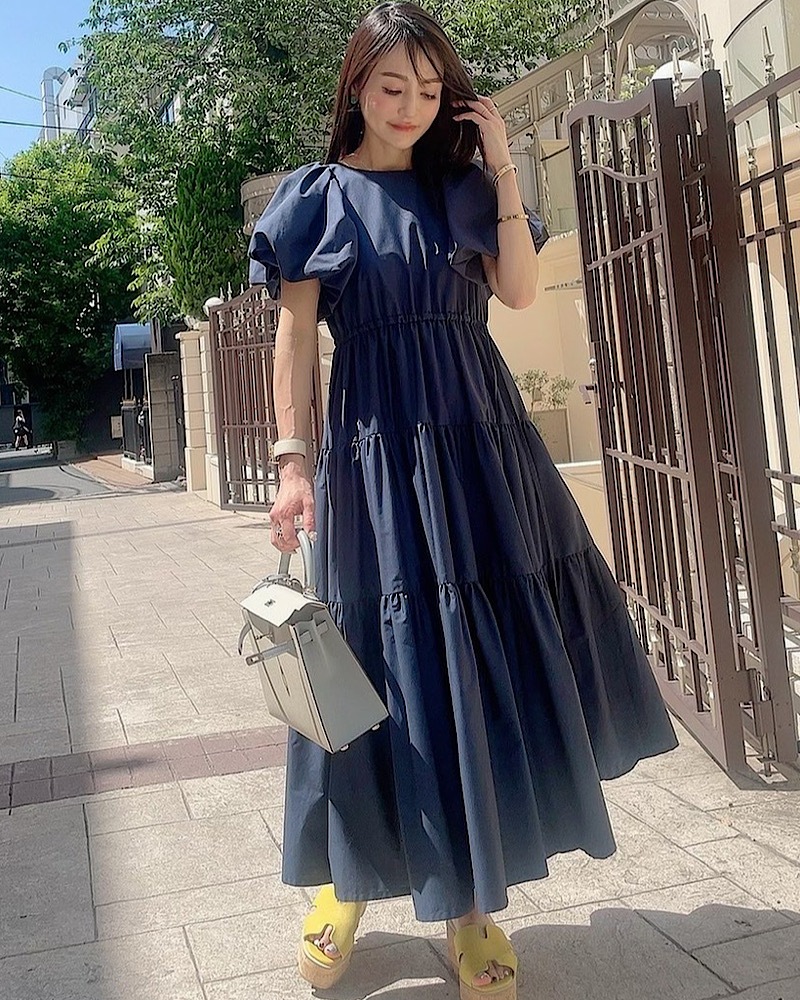 残り2点のみ】バルーンティアードワンピース | All Items  