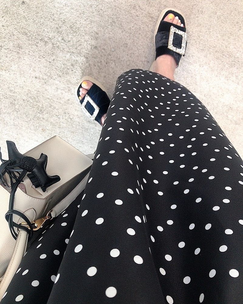 【final mark down sale】 flare dot skirt