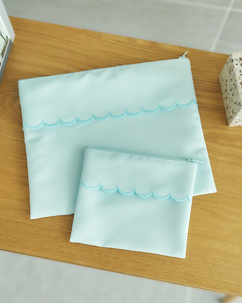 スカラップポーチ