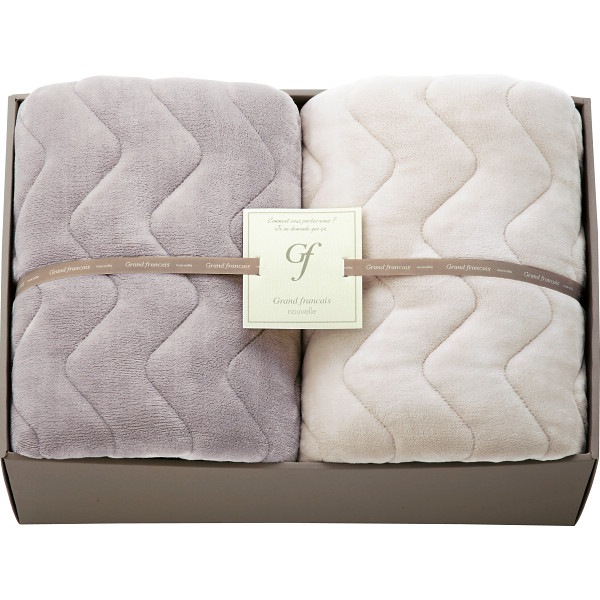 グランフランセヌーベル 吸湿発熱綿入りハイソフトタッチ敷パット2枚