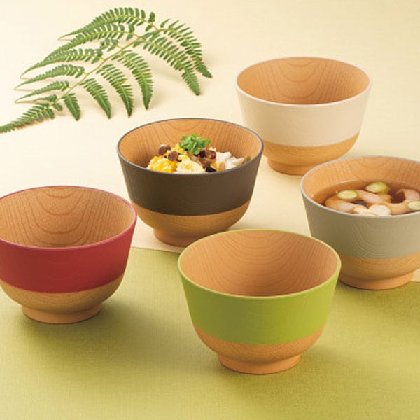 やさしい彩り 抗菌汁椀5客揃 【送料無料】 | ギフトアットマリー