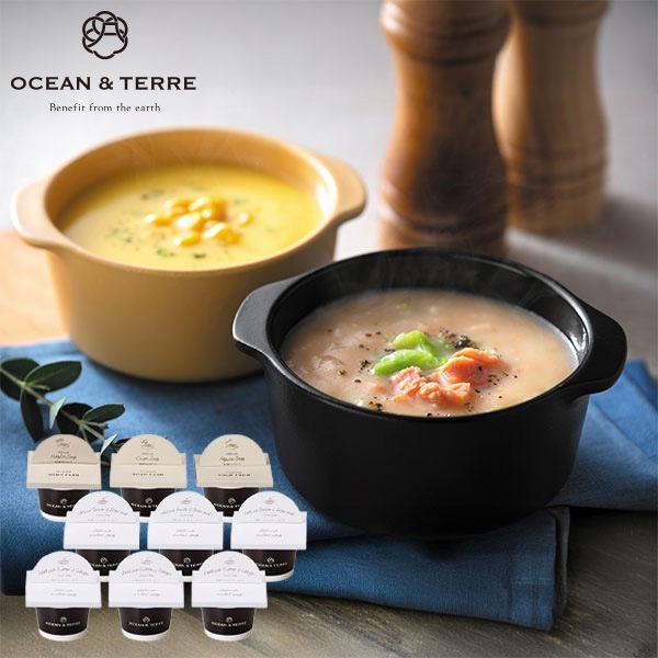 OCEAN & TERRE オーシャンテール 北海道野菜・海鮮CUPスープセットB