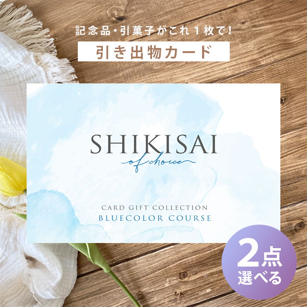 カード式カタログギフト SHIKISAI 2品選べるブルーカラーコース CP0035