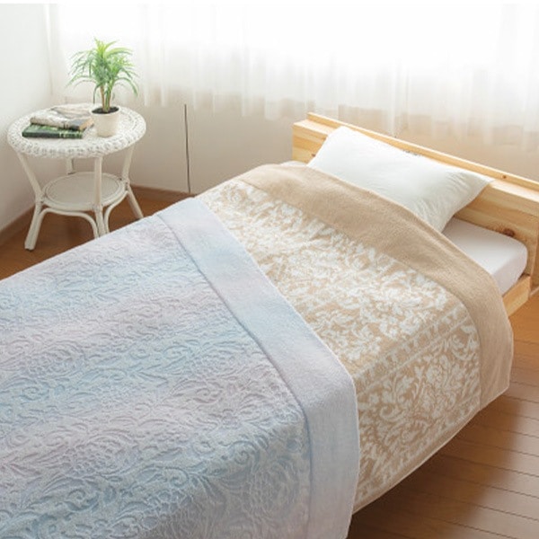 西川 今治タオルケット2枚セット ブルー RR82030002800 【送料無料