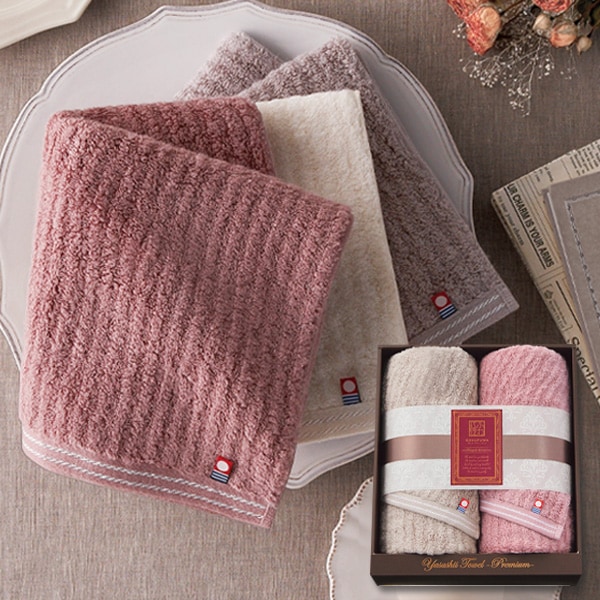 極ふわやさしいたおる　エレガントライン　バスタオル　2枚セット 極ふわ やさしいたおる エレガントライン フェイスタオル2枚