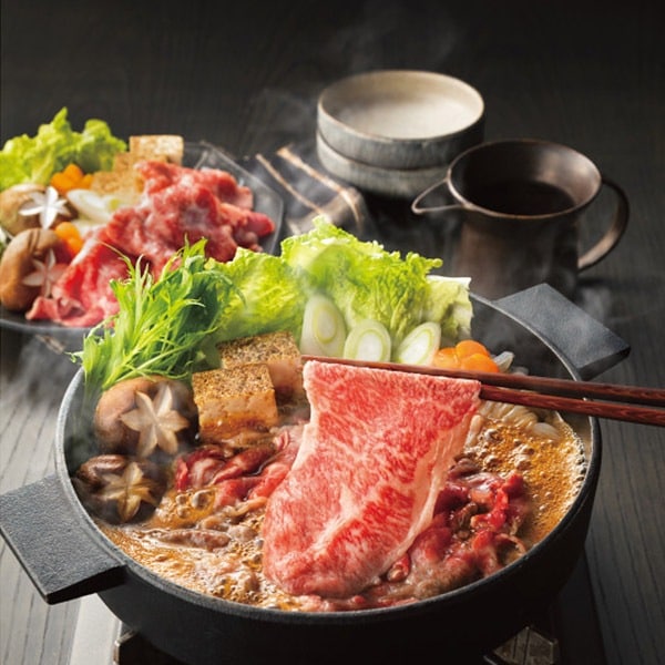 直送】 銀座吉澤 国産みちのく和牛すき焼きセット 【送料無料