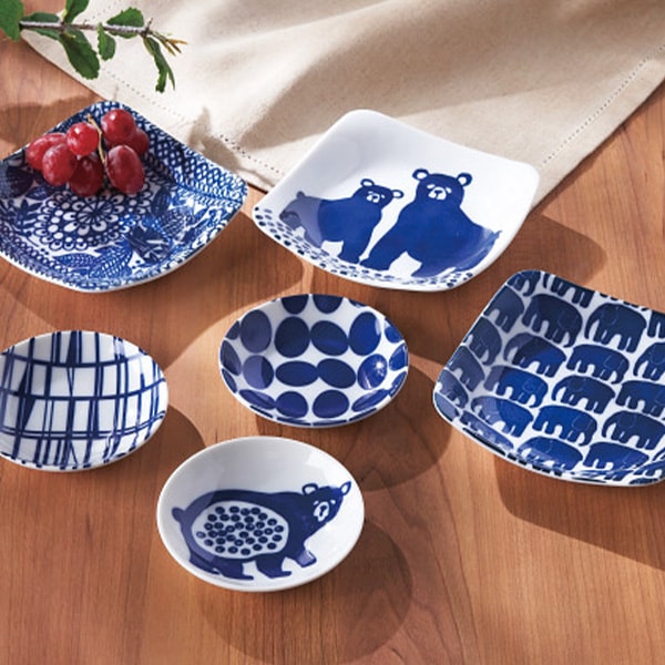 5個セット ☆ 角皿 ☆ラフィネ アンティークブルー 20cm スクエアープレート [ D 20 x H 1.8cm ] ラフィネ 19.5cmリムプレート 全6色 カフェ風 アンティーク | 食器の