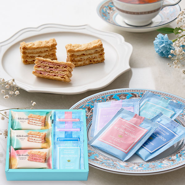ミルフイユ&ウェッジウッドティーバッグセット7個 WWJ-01A【約7～10