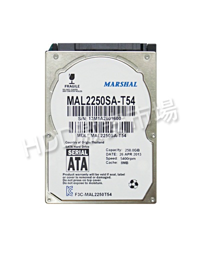 【MARSHAL】 HDD MAL2400SA-T54 (2.5インチHDD SATA 400GB 9.5mm 5400RPM)