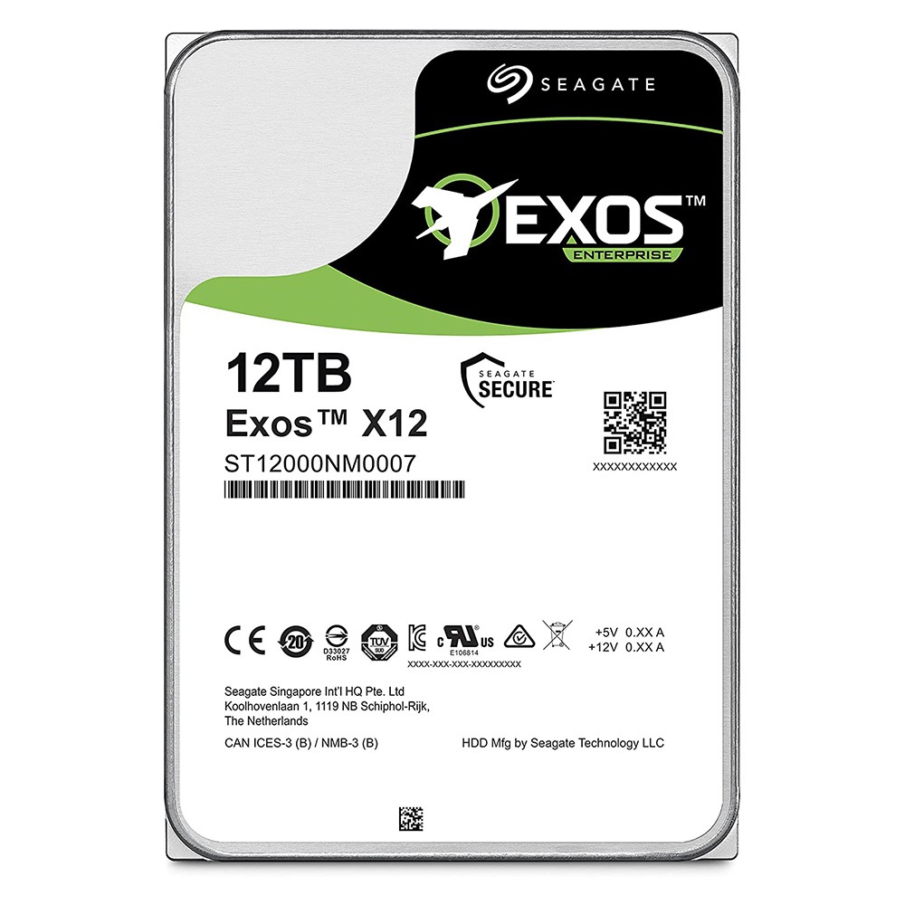 SEAGATE 12TB 3.5インチ HDD SATA 256MB ST12000NM0007-F