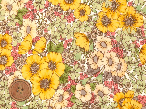 リバティプリント タナローン生地 国産定番柄 Gloria Flowers DC10480-Y