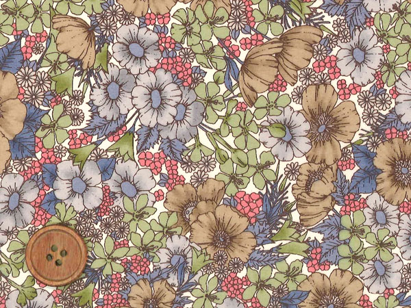 リバティプリント タナローン生地 国産定番柄 Gloria Flowers DC10480-Z