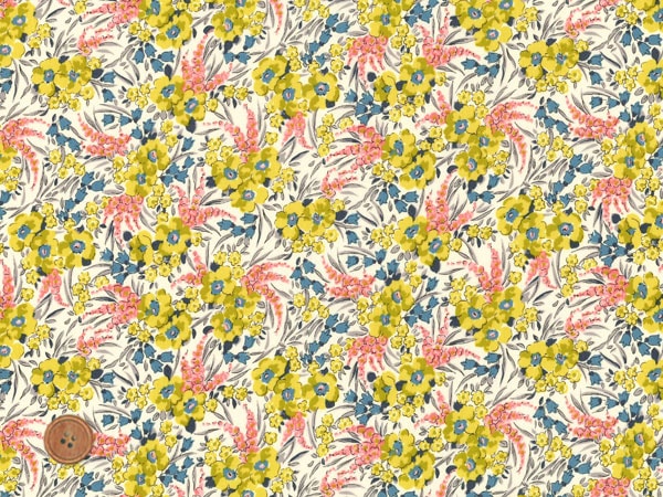 リバティプリント タナローン生地 廃盤柄 Swirling Petals MJ8150-Y