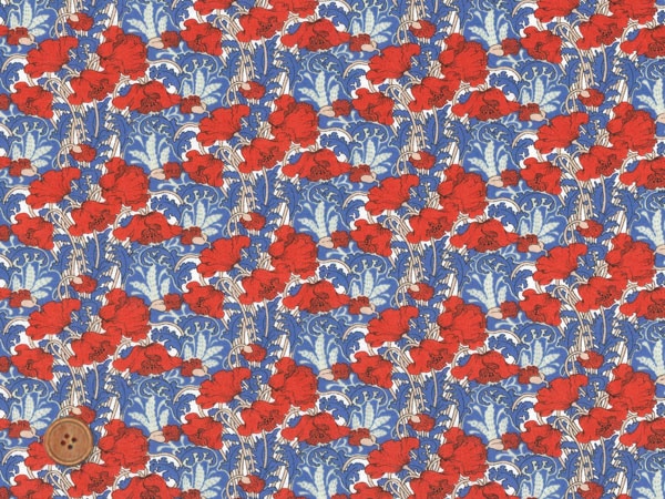 リバティプリント シェラトンジャージ Clementina CJ9034-BK