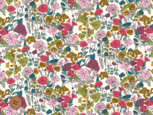 リバティプリント タナローン生地 2020春夏 Confetti Flowers 01118-20C