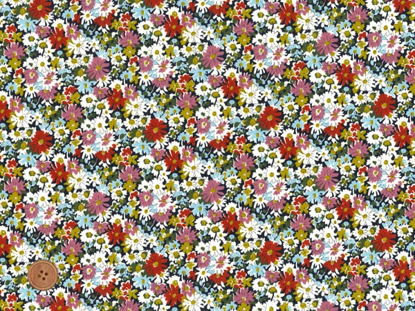 リバティプリント タナローン生地 国産定番柄 Libby 0125-A