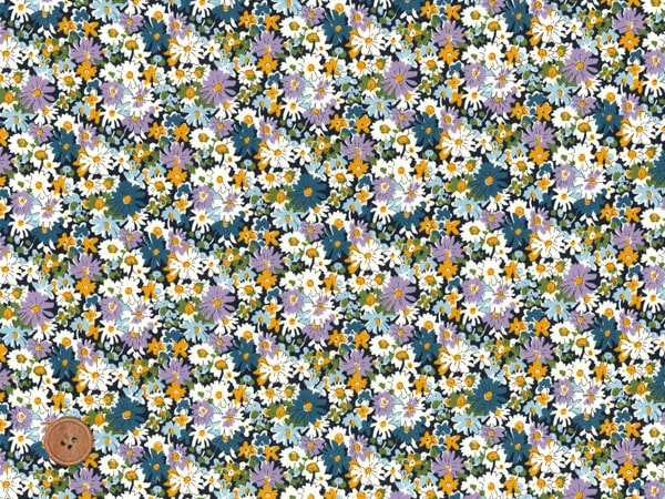 リバティプリント タナローン生地 国産定番柄 Libby 0125-B