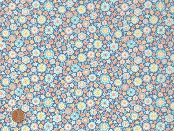 リバティプリント タナローン生地 2022春夏 パラダイス・ランズ Mini Medallion SSPLJ6438-C