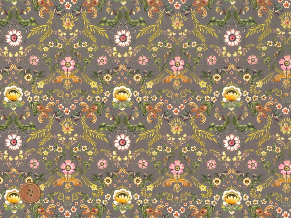 リバティプリント タナローン生地 2022秋冬 フローラネーション Rosemaling AWFRJ6817-B