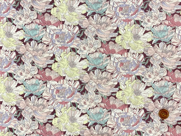 リバティプリント シェラトンジャージ 定番柄 Blackburn CJ1226-WK