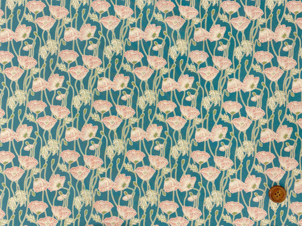 リバティプリント タナローン生地 2025秋冬 ディケイズ・イン・ブルーム Erito Poppy AWDBJ75902-25AU