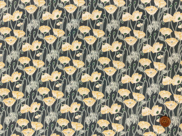 リバティプリント タナローン生地 2025秋冬 ディケイズ・イン・ブルーム Erito Poppy AWDBJ75902-25CU