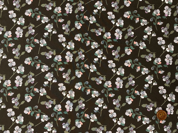 リバティプリント タナローン生地 2025秋冬 ディケイズ・イン・ブルーム Pansy Scatter AWDBJ75909-25CU