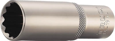 TRUSCO ディープソケット 12角タイプ 差込角12．7 対辺