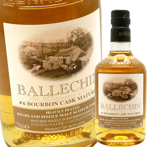 �Х�åҥ��󡦥С��ܥ󡦥ޥ��奢���� 6th��꡼�� 46��ʥ��ɥ�����α���Bourbon Matured 6th 46% Edradour Ballechin