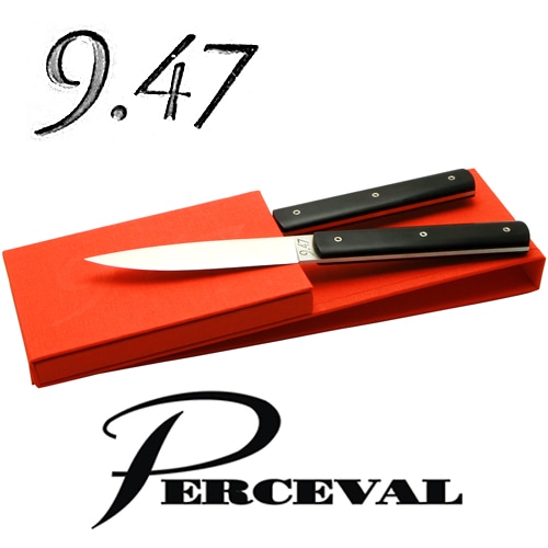 �ơ��֥�ʥ��ա�9.47��2�ܥ��åȡʥ֥�å��˥ڥ륹������Perceval 9.47-2 Table Knives(Black)