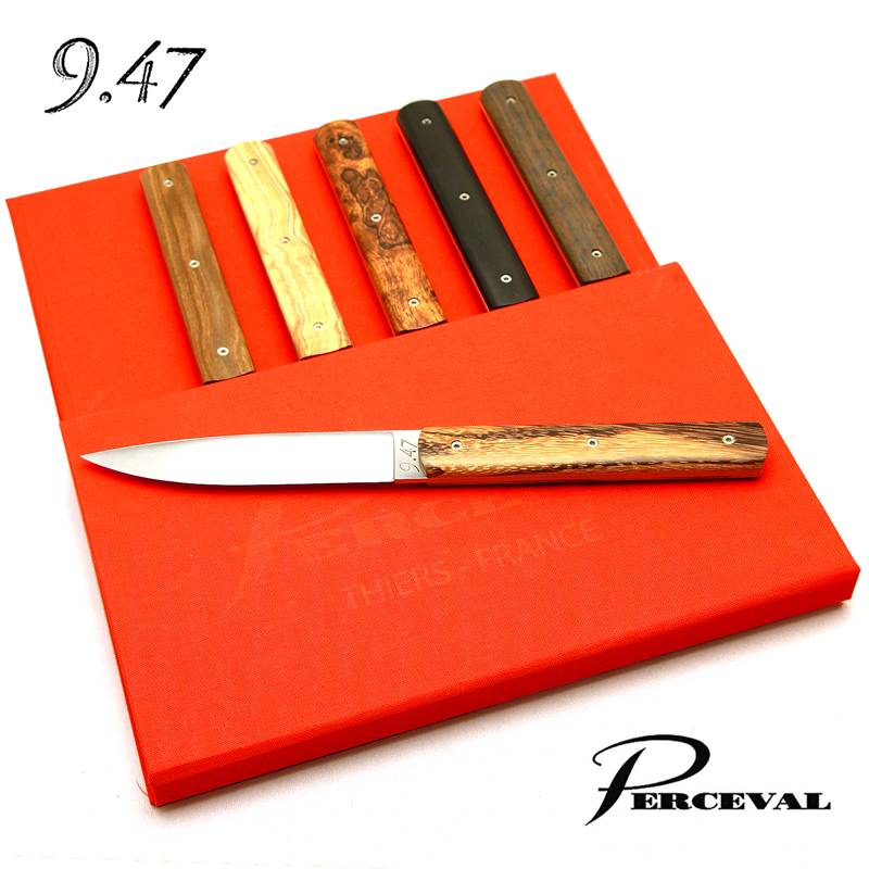 テーブルナイフ「9.47」6本セット（木製ミックス）ペルスヴァル