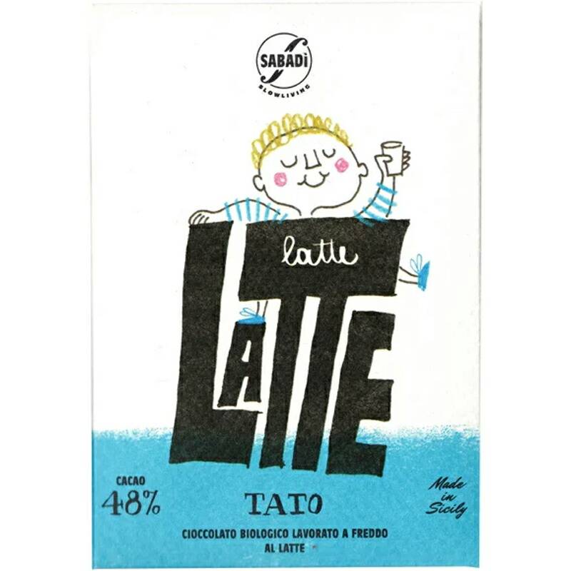チョッコラート・アル・ラッテ・タト（50g)サバディ Sabadi Cioccolato