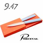 ơ֥ʥա9.472ܥåȡʥɥ󡦥֥롼˥ڥ륹  Perceval 9.47-2 Table Knives (Celadon blue)