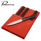 �ơ��֥�ʥ��ա�9.47��4�ܥ��åȡʹ��ɡ˥ڥ륹������  Perceval 9.47-4 Table Knives(Ebony)